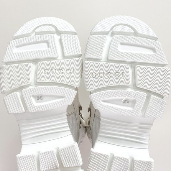 NWT Gucci x SEGA | Flashtrek Calfskin Merino Wool Leather High Top Boots Sz 39.5 - Picture 9 of 15